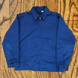 Vintage 70’s Navy Blue Lined Insulated Mechanics Workwear Jacket